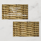 Sisal basket-weefpatroon visitekaartje (Voorkant / Achterkant)
