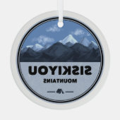 Siskiyou Mountains California Camping Glas Ornament (Achterkant)