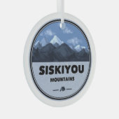 Siskiyou Mountains California Camping Glas Ornament (Voorkant Rechts)