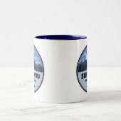 Siskiyou Mountains California Camping Tweekleurige Koffiemok (Center)