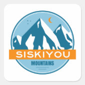 Siskiyou Mountains California Vierkante Sticker (Voorkant)