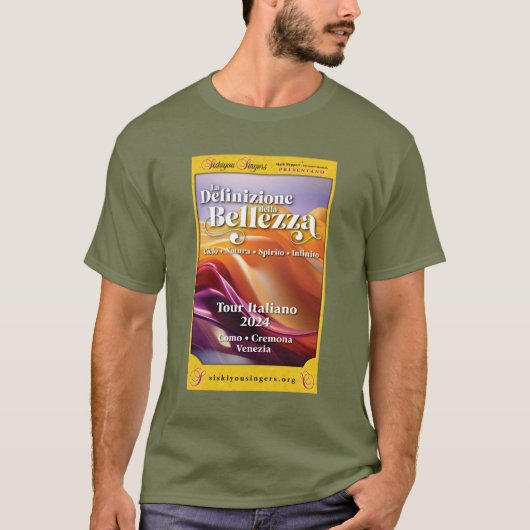 Siskiyou Singers 2024 Italië Tour T-shirt (Voorkant)