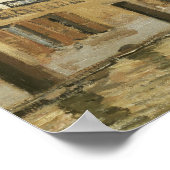 Sisley - Boat in de overstroming in de haven van M Poster (Hoek)