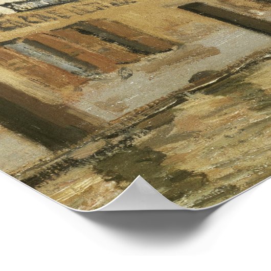 Sisley - Boat in de overstroming in de haven van M Poster (Hoek)