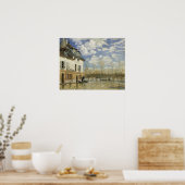 Sisley - Boat in de overstroming in de haven van M Poster (Keuken)