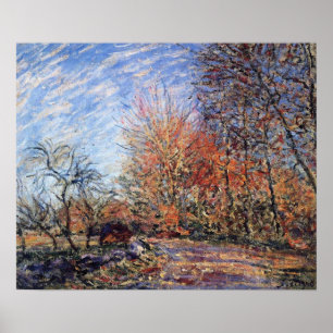 Sisley - de buitenwijken van het bos van Fontaineb Poster