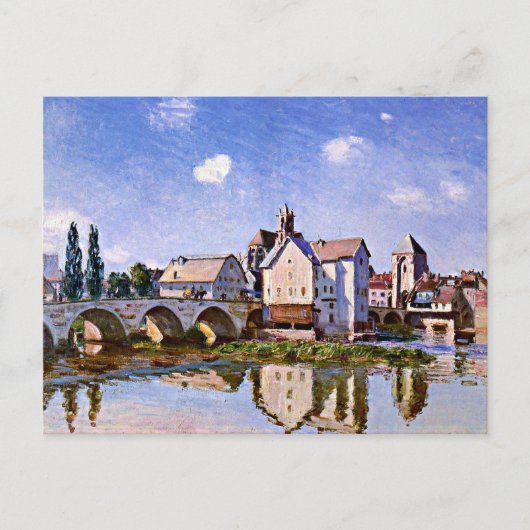 Sisley - De Moretbrug in het zonlicht Briefkaart (Voorkant)
