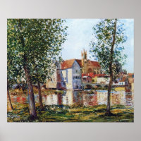 Sisley - Moret-Sur-Loing in Morning Sun 1888