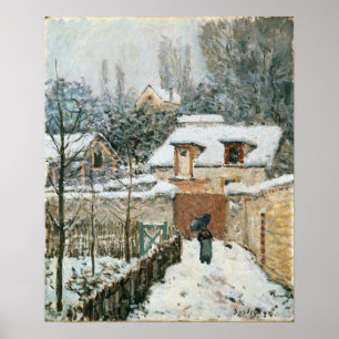 Sisley - Sneeuw bij Louveciennes Poster