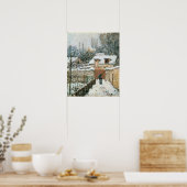 Sisley - Sneeuw bij Louveciennes Poster (Keuken)