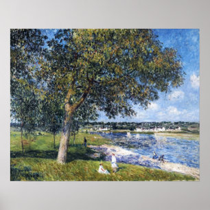 Sisley - Walnut Tree in een Thomery Field Poster