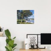 Sisley - Walnut Tree in een Thomery Field Poster (Thuiskantoor)