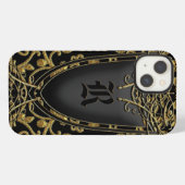 Sisphere Classic Monogram iPhone Hoesje (Achterkant horizontaal)
