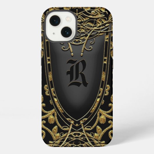 Sisphere Classic Monogram iPhone Hoesje (Achterkant)