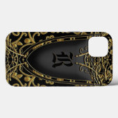 Sisphere klassiek monogram Case-Mate iPhone case (Achterkant (horizontaal))