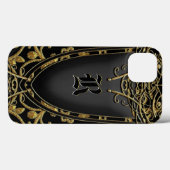 Sisphere klassiek monogram Case-Mate iPhone case (Achterkant (horizontaal))