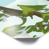 Sisposter van de Zuid-Koreaanse skipster Foto Afdruk (Hoek)