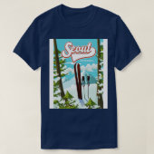 Sisposter van de Zuid-Koreaanse skipster T-shirt (Design voorkant)