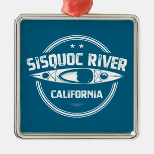 Sisquoc River California Kayaking Metalen Ornament