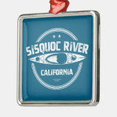 Sisquoc River California Kayaking Metalen Ornament (Links)