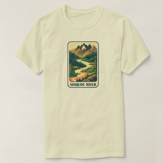 Sisquoc River California Kleuren T-shirt (Design voorkant)