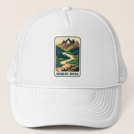Sisquoc rivier California kleuren Trucker Pet (Voorkant)