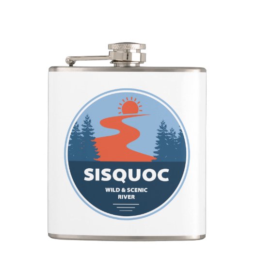 Sisquoc Wild en Schilderachtig River Californië Heupfles (Voorkant)