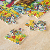 SISS EN FITZ KATTEN, KITTEN, MUIZEN, GRAPPIGE VERJ LEGPUZZEL (Zijkant)