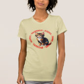 Sissen en kussen, schildpad kat t-shirt (Voorkant)