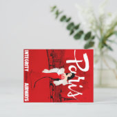 Sissend in Parijs Briefkaart (Staand voorkant)