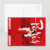 Sissend in Parijs Briefkaart (Voorkant / Achterkant)