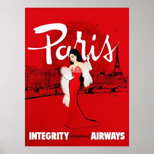Sissend in Parijs Poster (Voorkant)