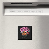 Sissend rooster zomer grappige bbq picknick worst magneet (Insitu (Vaatwasser))
