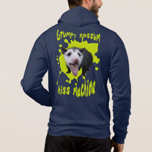 Sissende Machine Grappige Chagrijnige Opossum Verw Hoodie