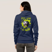 Sissende Machine Grappige Chagrijnige Opossum Verw Hoodie (Achterkant volledig)