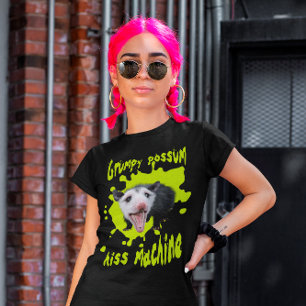 Sissende Machine Grappige Chagrijnige Opossum Verw T-shirt
