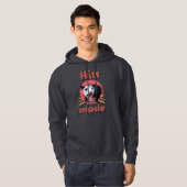Sissende modus Grappige Opossum Chaotisch Dier Hoodie (Voorkant volledig)