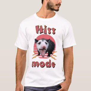 Sissende modus Grappige Opossum Chaotisch Dier T-shirt