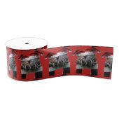 Sissende paarden Santa Claus Grosgrain Lint (Spoel)