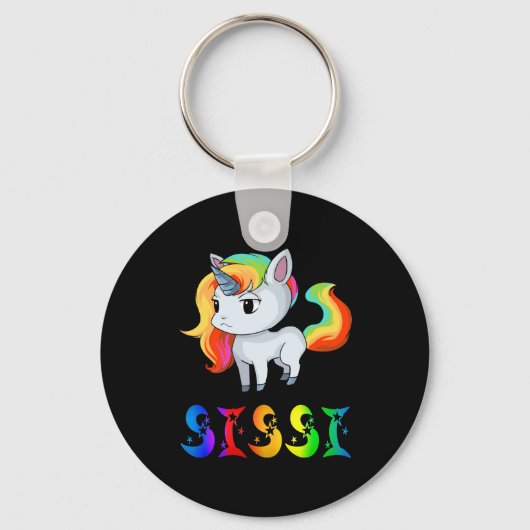 Sissi Unicorn Sleutelhanger (Voorkant)