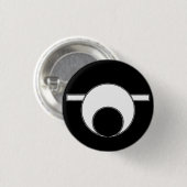 Sissies Black Oktober Ronde Button 3,2 Cm (Voorkant /achterkant)