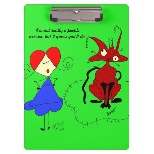 Sissy en haar kat, Scratch Klembord (Voorkant)