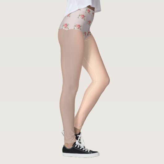 Sissy Floral Lingerie Chastity Hoesje Leggings (Rechts)