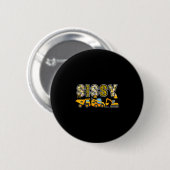 Sissy graafmachine kinderen bijpassende familie  ronde button 5,7 cm (Voorkant /achterkant)