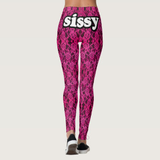 Sissy Leggings donkerroze