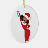 Sista Claus Caramel Keramisch Ornament (Rechts)