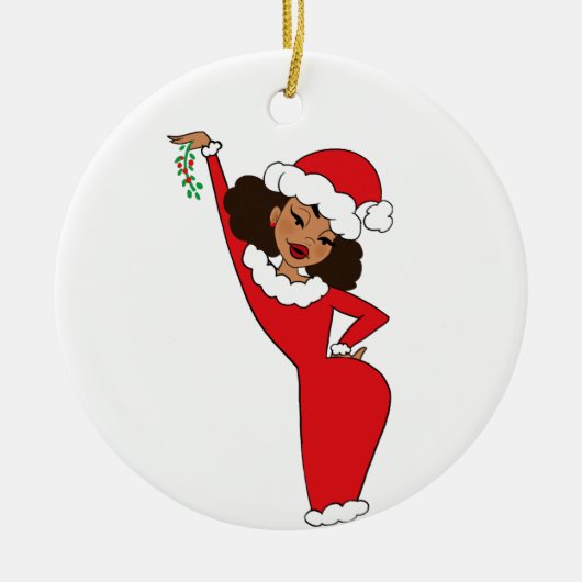 Sista Claus Caramel Keramisch Ornament (Voorkant)