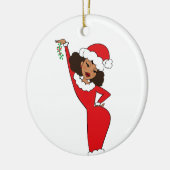 Sista Claus Caramel Keramisch Ornament (Links)