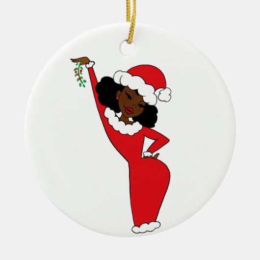 Sista Claus Chocolate Keramisch Ornament (Voorkant)