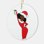Sista Claus Chocolate Keramisch Ornament (Links)
